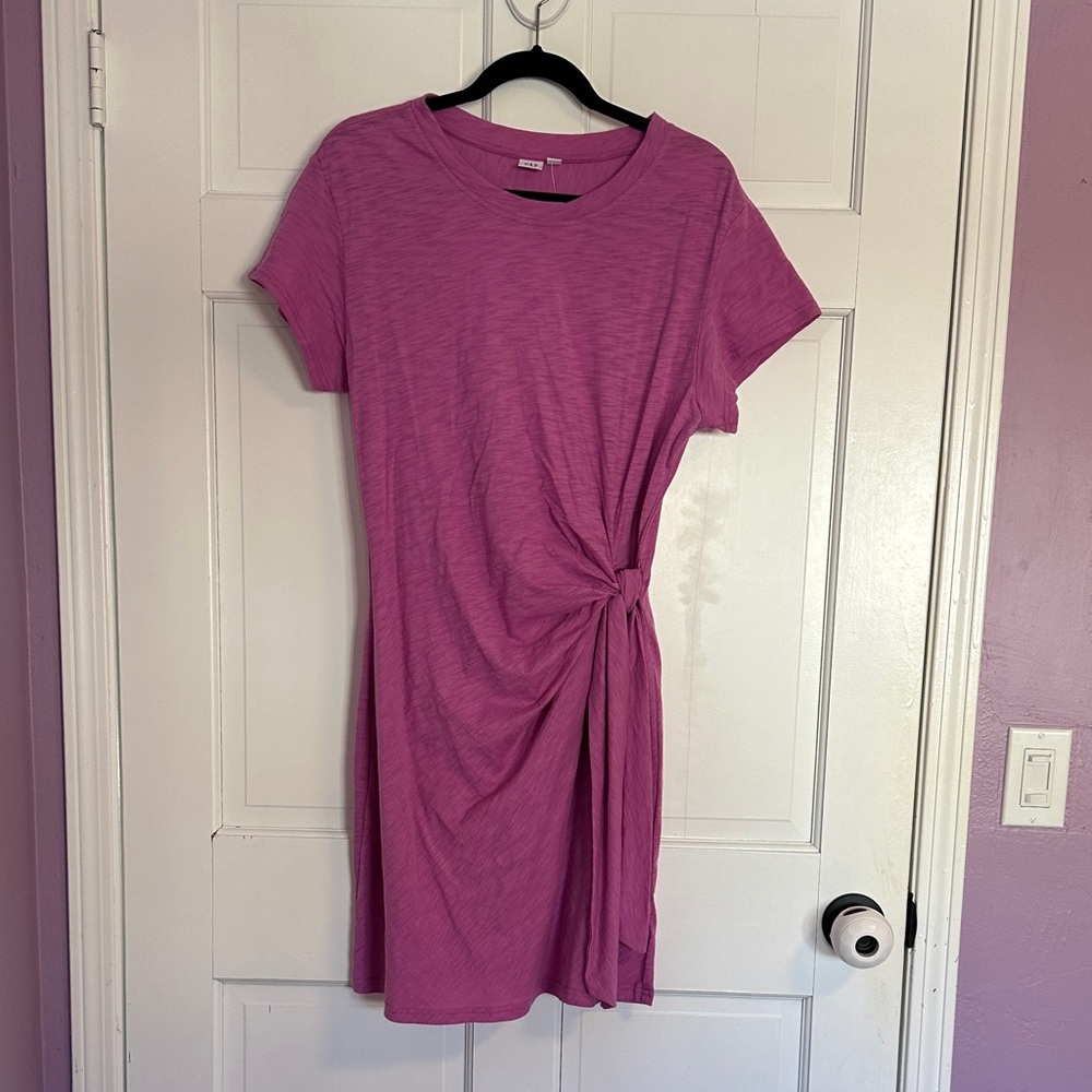 GAP Fuchsia Knot Mini Dress